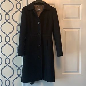 J. Crew black classic day coat